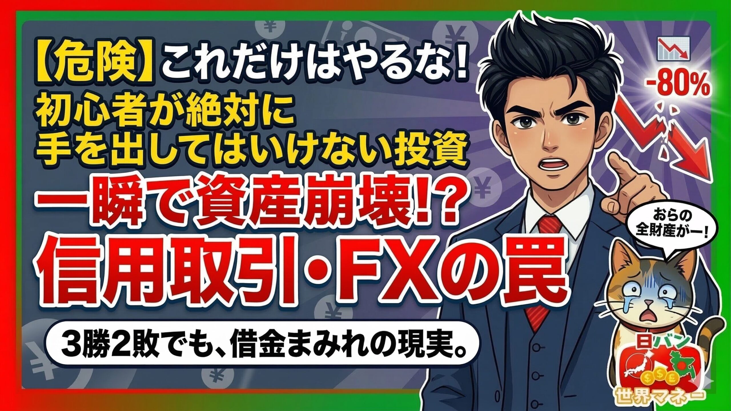 【株式投資を始めるあなたへ②】これだけはやるな！初心者が絶対に手を出してはいけない投資方法2選と「人生を沈める」罠